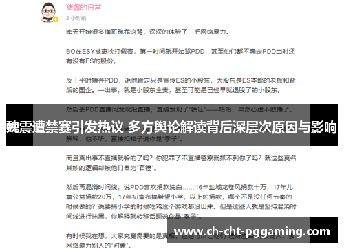 魏震遭禁赛引发热议 多方舆论解读背后深层次原因与影响