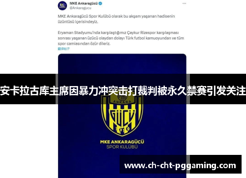 安卡拉古库主席因暴力冲突击打裁判被永久禁赛引发关注 安卡拉古库主席因暴力冲突击打裁判被永久禁赛引发关注